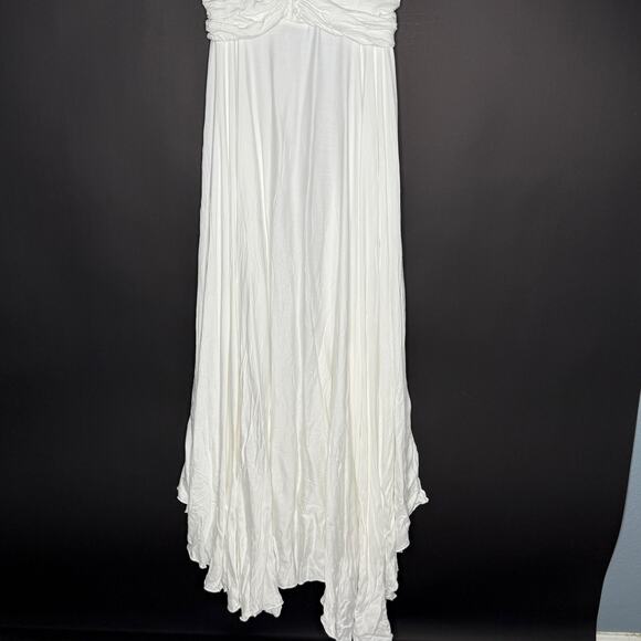 Coven and Co XL NEW Halo Gown Bump Friendly White Romantic Soft Flowy - Picture 7 of 15